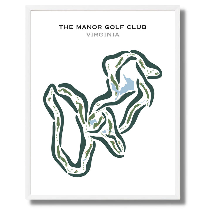 The Manor Golf Club, Virginia - Printed Golf Courses