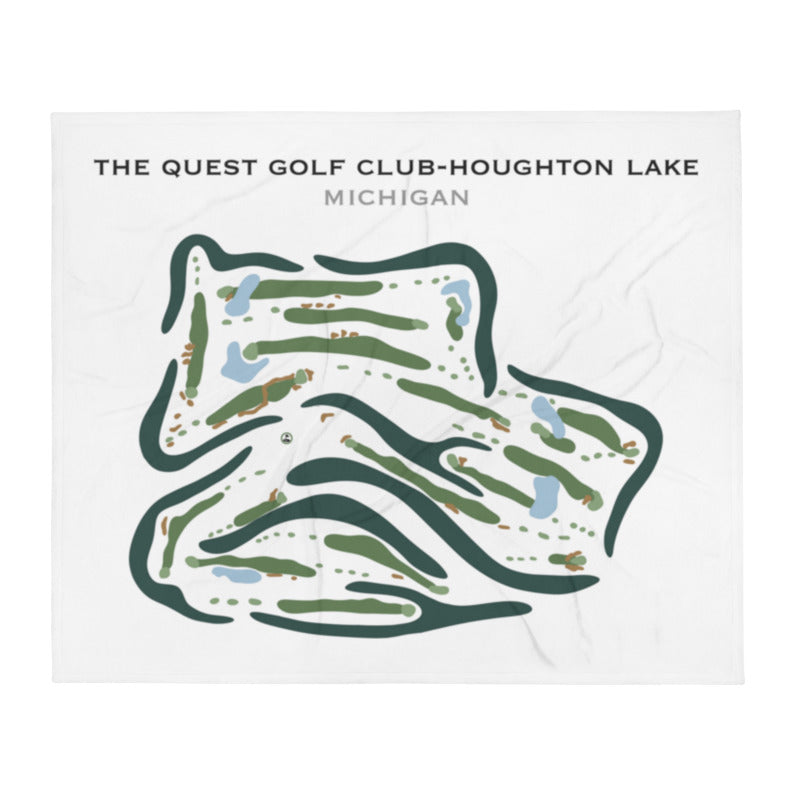 The Quest Golf Club-Houghton Lake, Michigan - Printed Golf Courses