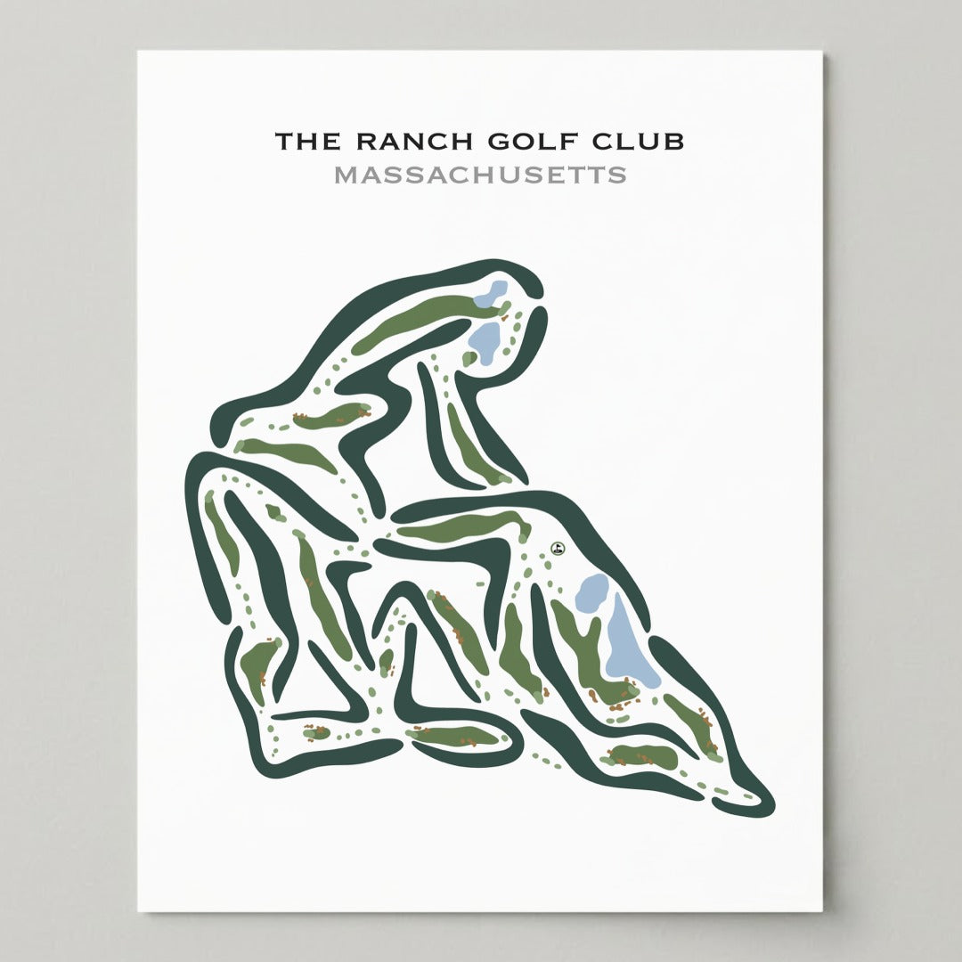 The Ranch Golf Club, Massachusetts - Printed Golf Courses
