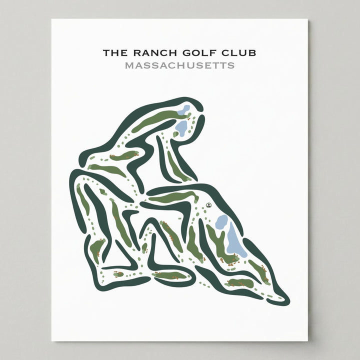The Ranch Golf Club, Massachusetts - Printed Golf Courses