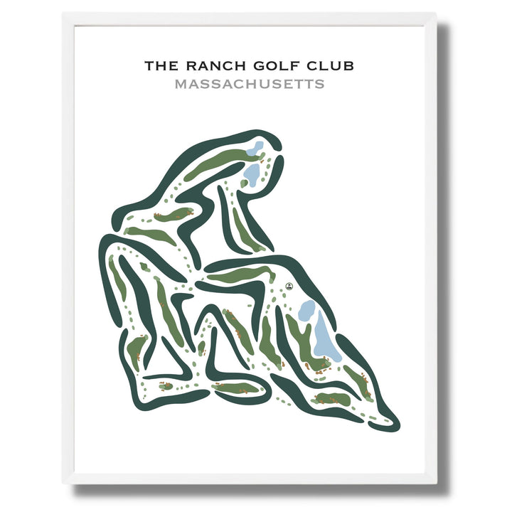 The Ranch Golf Club, Massachusetts  - Printed Golf Courses