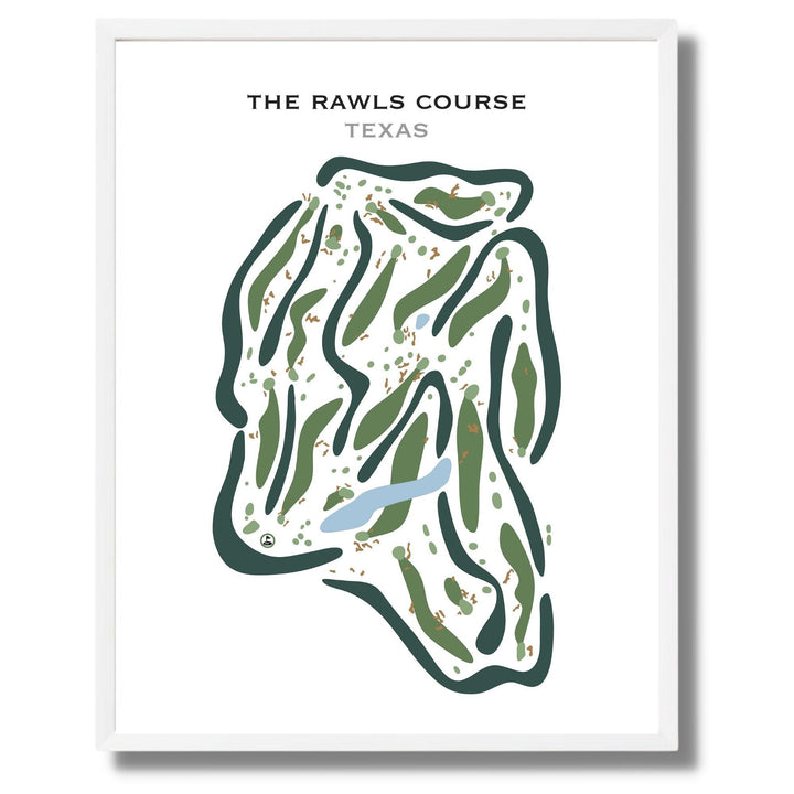 The Rawls Course, Texas - Printed Golf Courses - Golf Course Prints