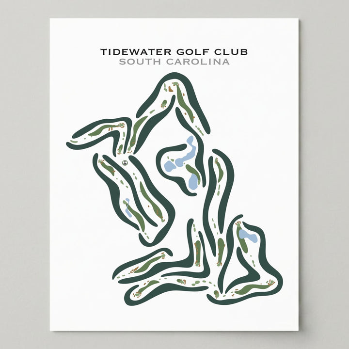 Tidewater Golf Club, South Carolina - Printed Golf Courses