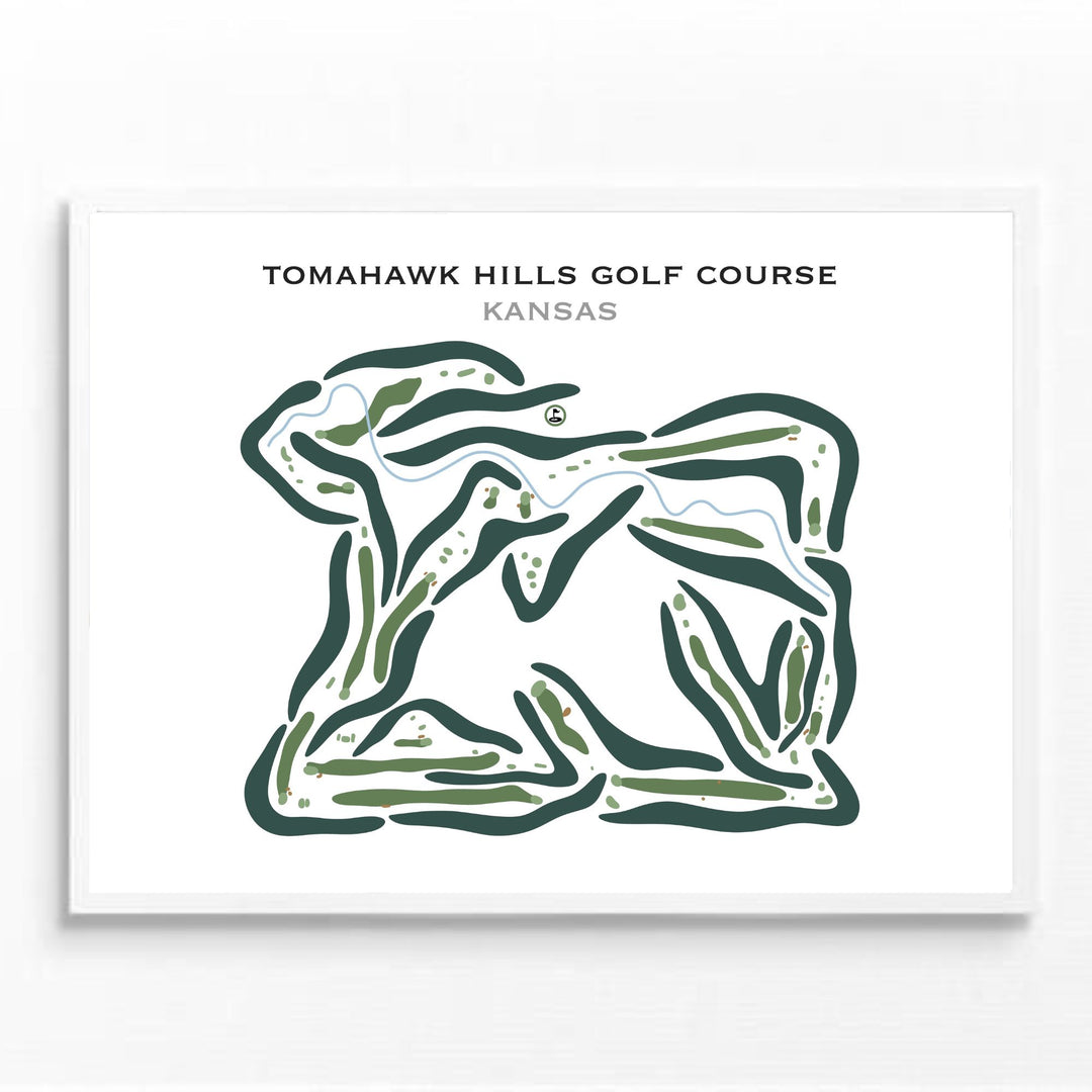 Tomahawk Hills Golf Course, Kansas - Printed Golf Courses