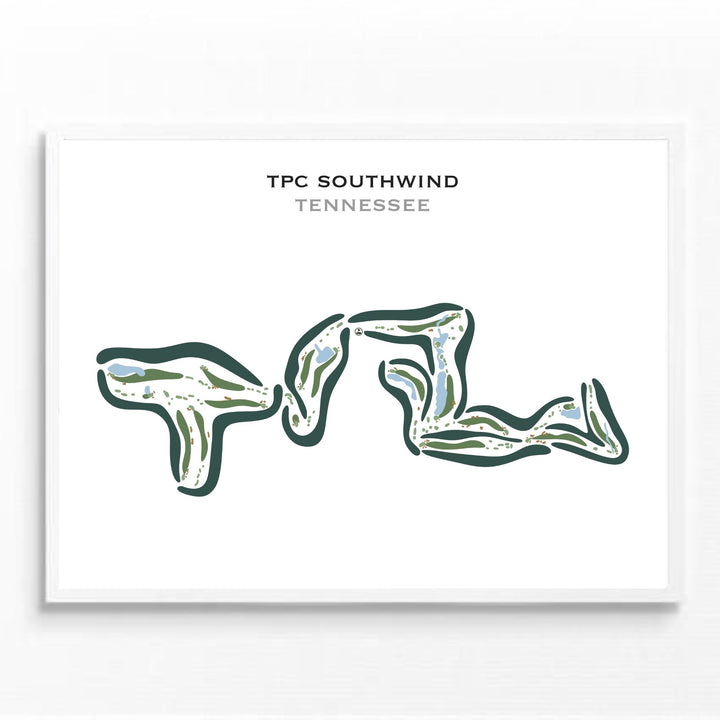TPC Southwind, Tennessee - Printed Golf Courses
