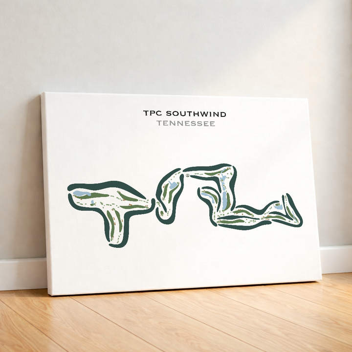 TPC Southwind, Tennessee - Printed Golf Courses