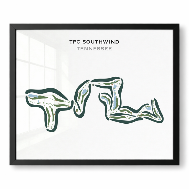 TPC Southwind, Tennessee - Printed Golf Courses