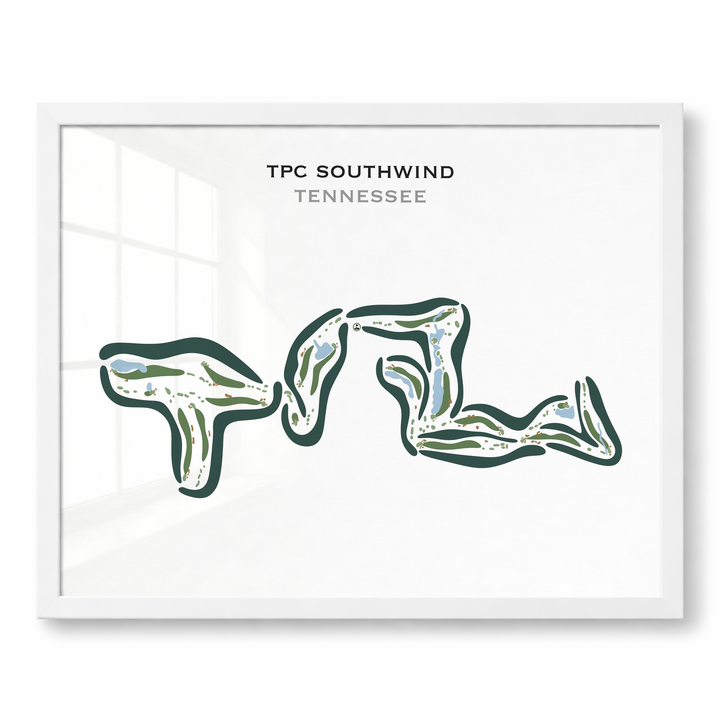 TPC Southwind, Tennessee - Printed Golf Courses