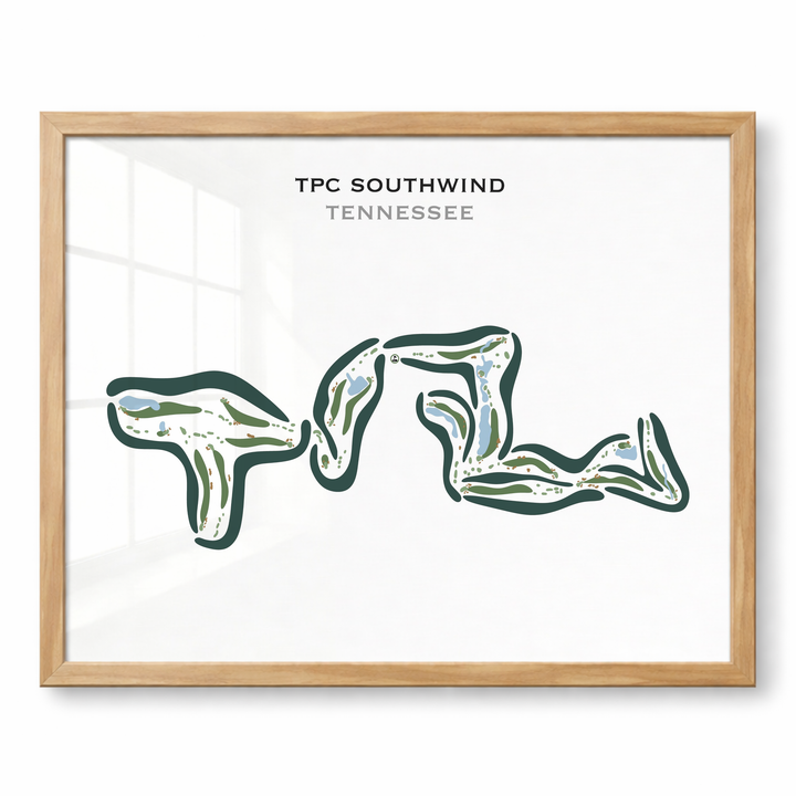 TPC Southwind, Tennessee - Printed Golf Courses