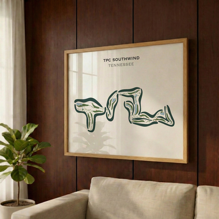 TPC Southwind, Tennessee - Printed Golf Courses