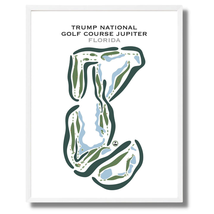 Trump National Golf Club Jupiter, Florida - Printed Golf Courses - Golf Course Prints