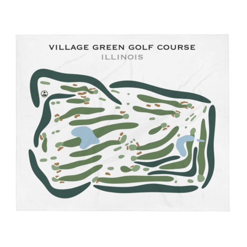 Village Green Golf Course, Illinois - Printed Golf Courses