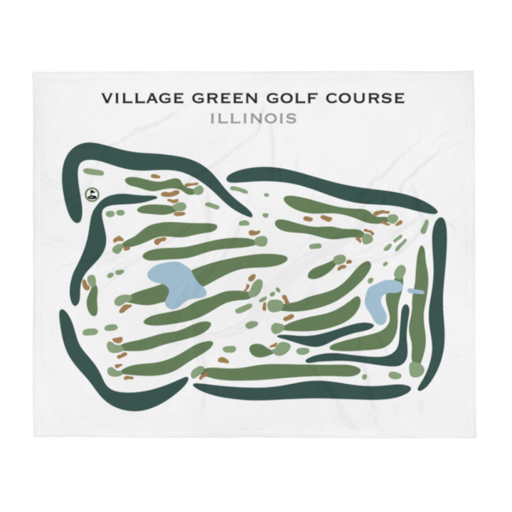 Village Green Golf Course, Illinois - Printed Golf Courses