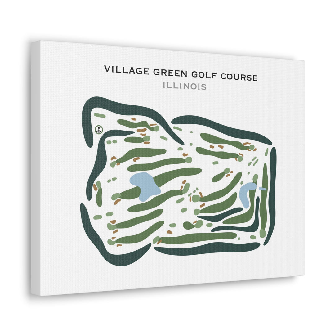 Village Green Golf Course, Illinois - Printed Golf Courses