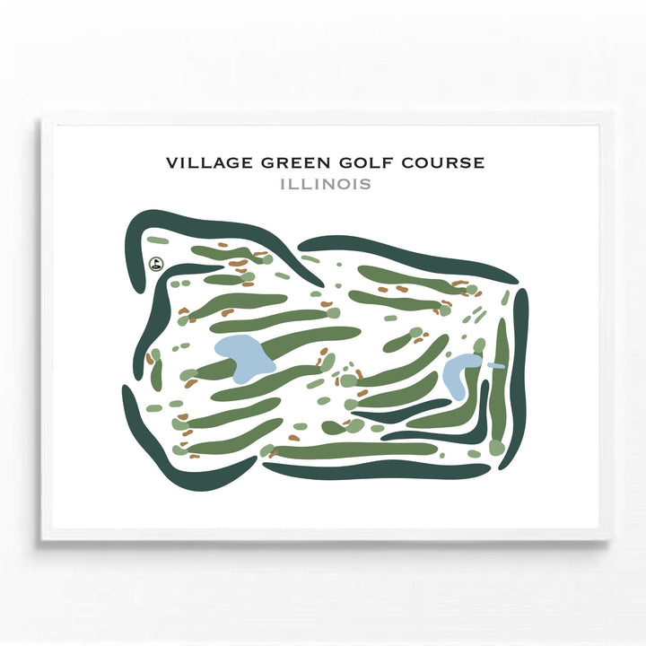 Village Green Golf Course, Illinois - Printed Golf Courses