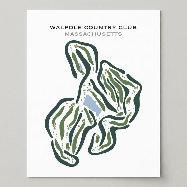 Walpole Country Club, Massachusetts - Printed Golf Courses