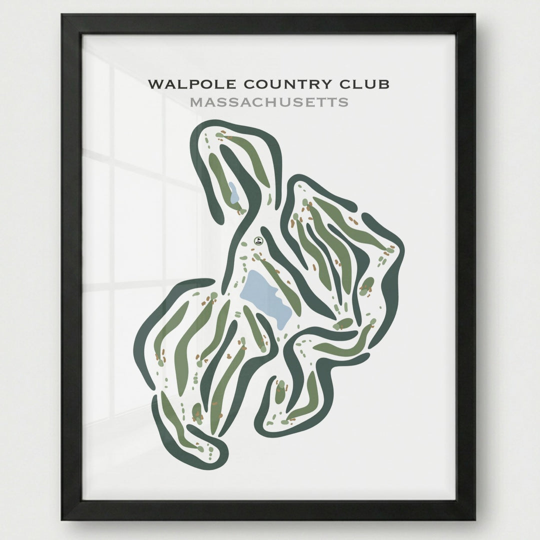 Walpole Country Club, Massachusetts - Printed Golf Courses