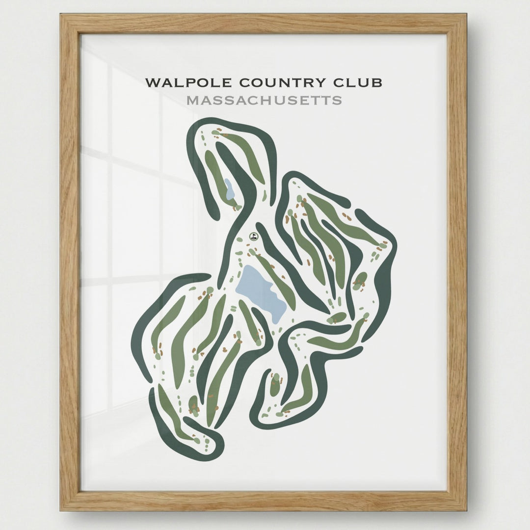 Walpole Country Club, Massachusetts - Printed Golf Courses