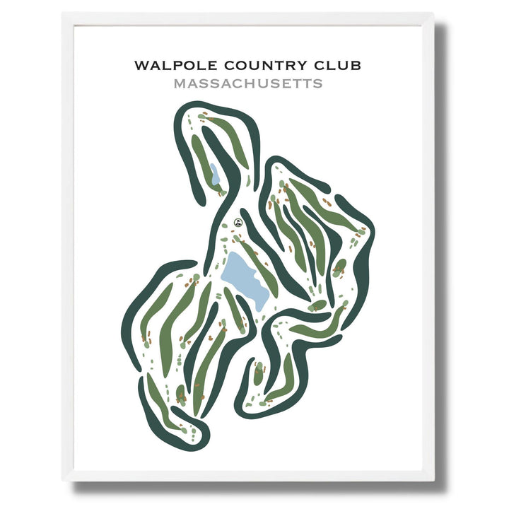 Walpole Country Club, Massachusetts - Printed Golf Courses - Golf Course Prints