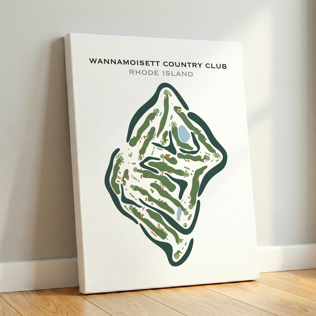 Wannamoisett Country Club, Rhode Island - Printed Golf Courses