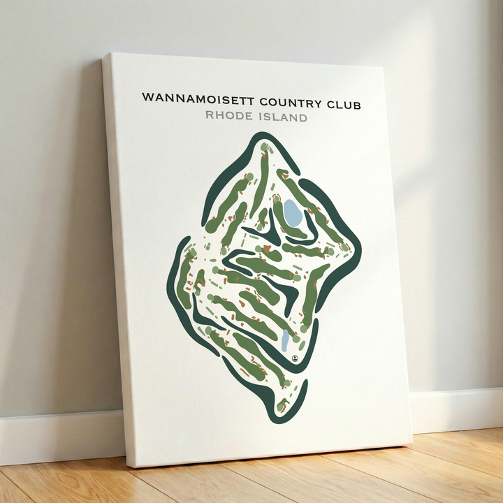 Wannamoisett Country Club, Rhode Island - Printed Golf Courses