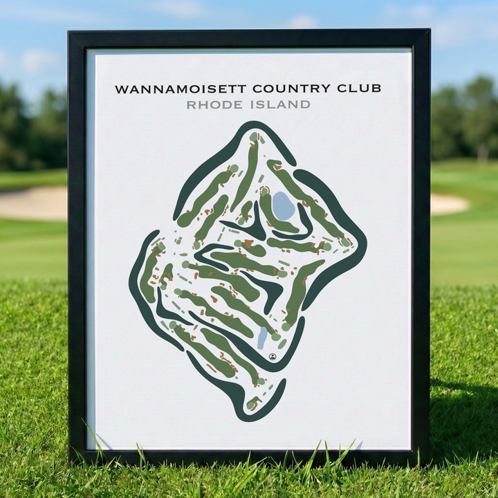 Wannamoisett Country Club, Rhode Island - Printed Golf Courses