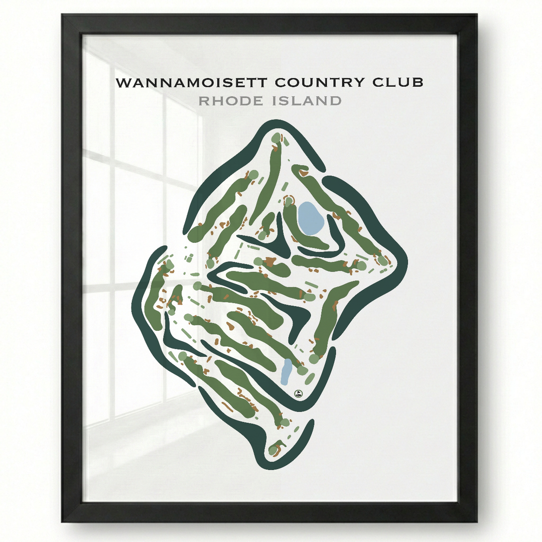 Wannamoisett Country Club, Rhode Island - Printed Golf Courses