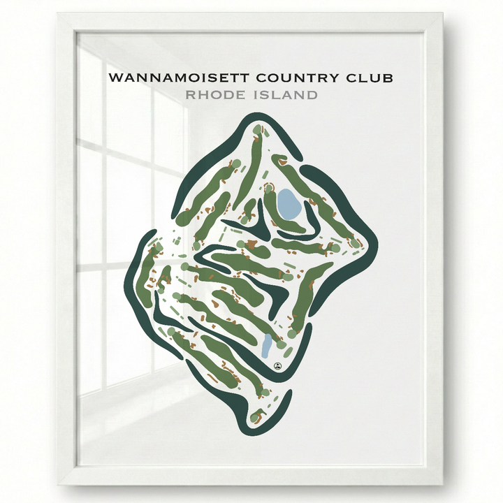 Wannamoisett Country Club, Rhode Island - Printed Golf Courses