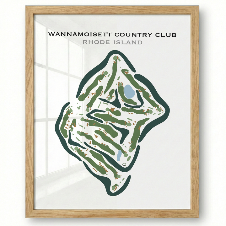 Wannamoisett Country Club, Rhode Island - Printed Golf Courses