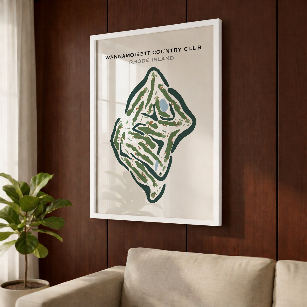Wannamoisett Country Club, Rhode Island - Printed Golf Courses