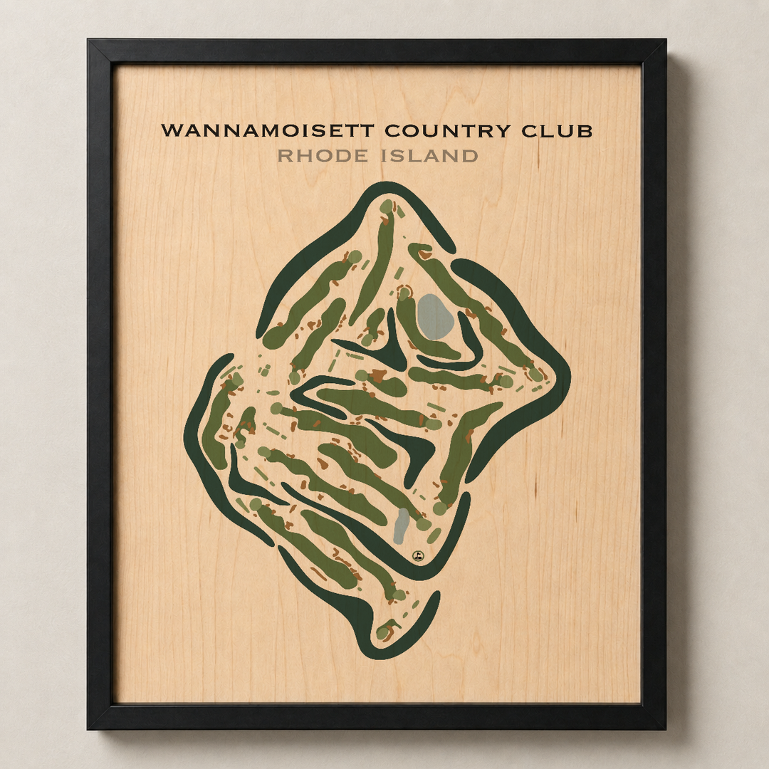 Wannamoisett Country Club, Rhode Island - Printed Golf Courses