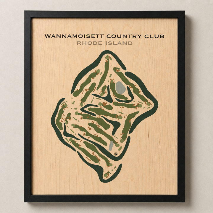 Wannamoisett Country Club, Rhode Island - Printed Golf Courses
