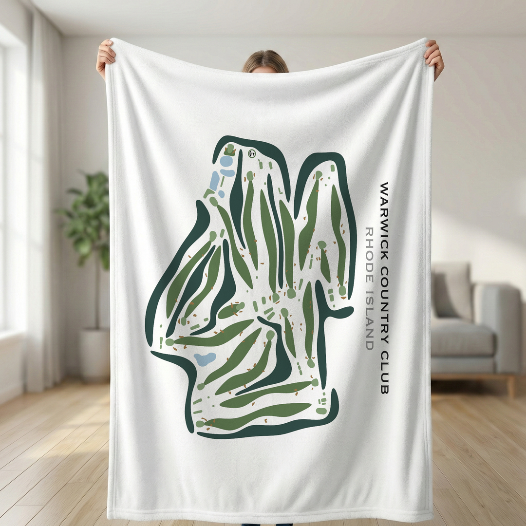 Warwick Country Club, Rhode Island - Printed Golf Courses