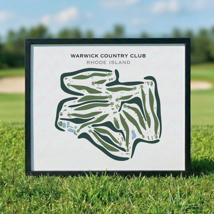 Warwick Country Club, Rhode Island - Printed Golf Courses