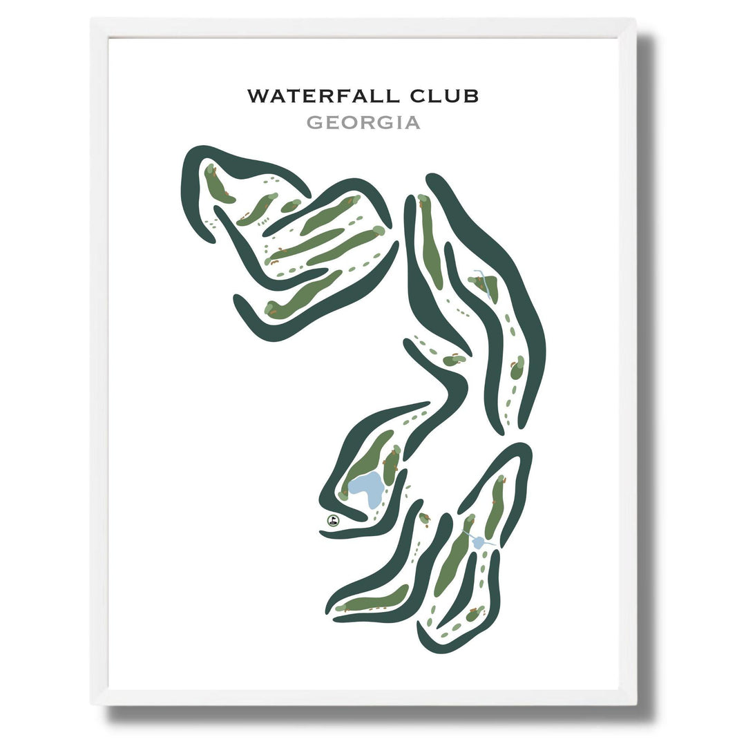 The Waterfall Golf Club, Georgia - Printed Golf Courses - Golf Course Prints