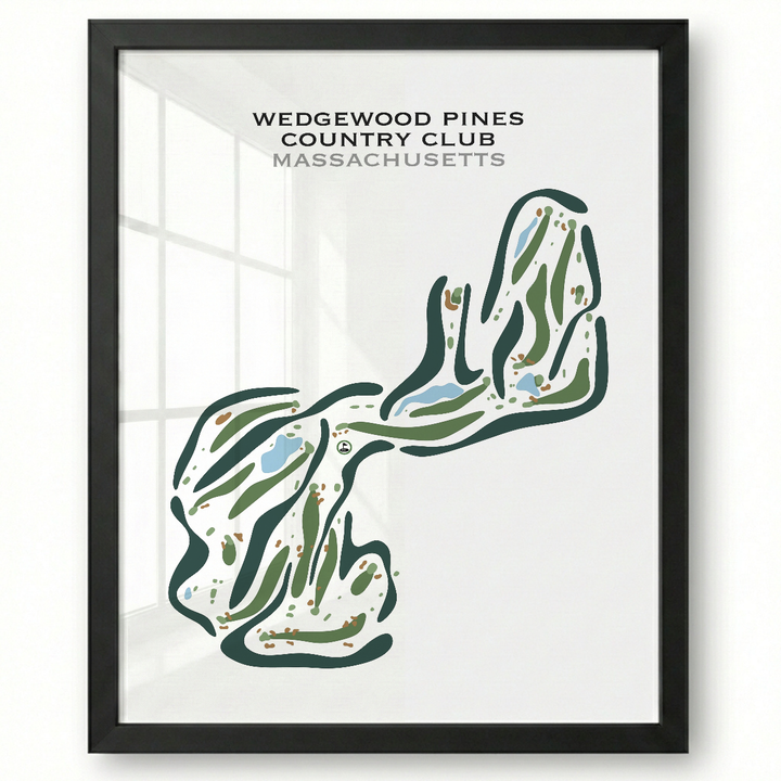 Wedgewood Pines Country Club, Massachusetts - Printed Golf Courses