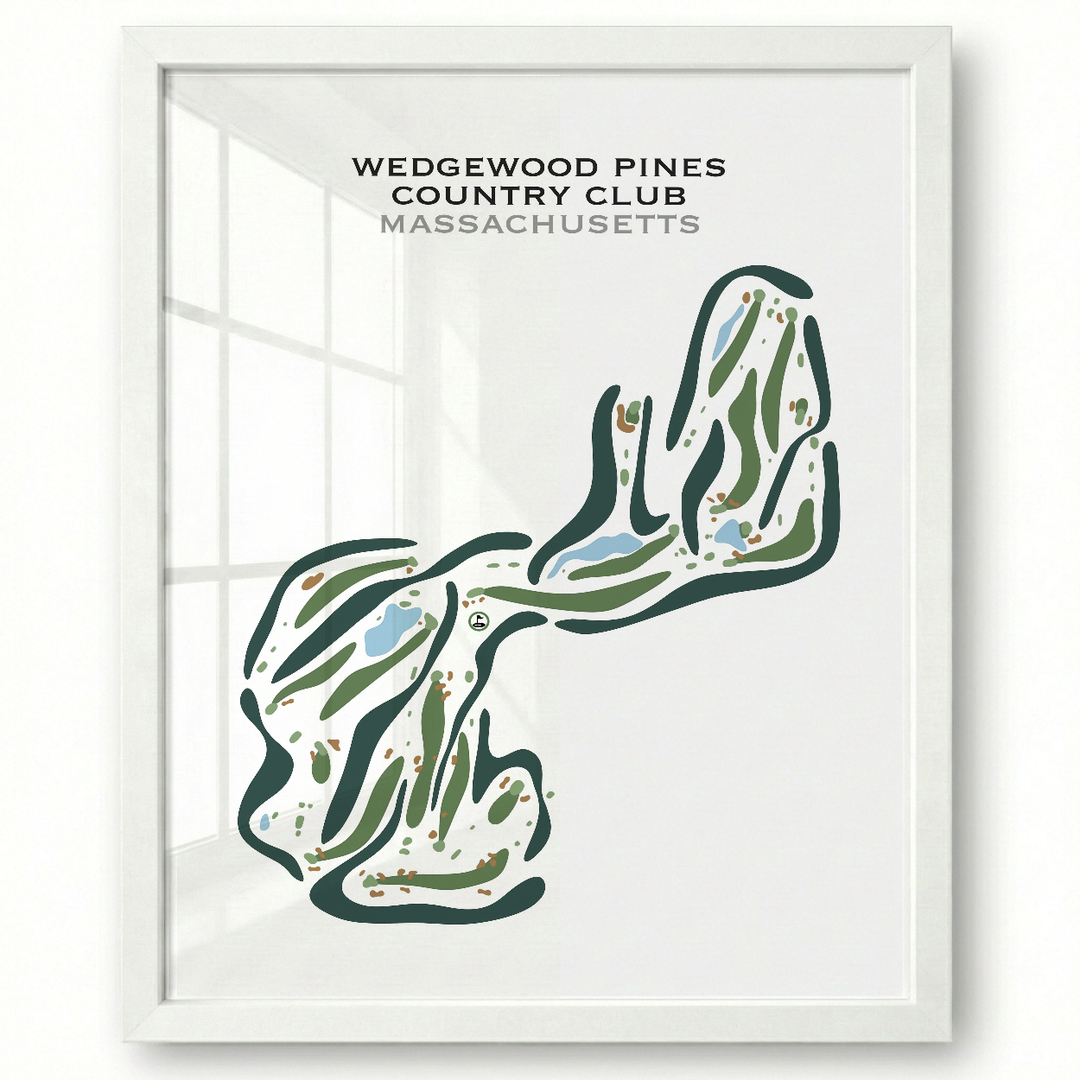 Wedgewood Pines Country Club, Massachusetts - Printed Golf Courses