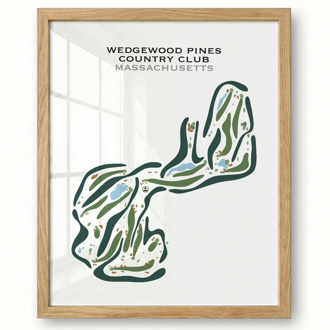 Wedgewood Pines Country Club, Massachusetts - Printed Golf Courses