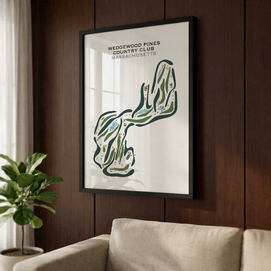 Wedgewood Pines Country Club, Massachusetts - Printed Golf Courses