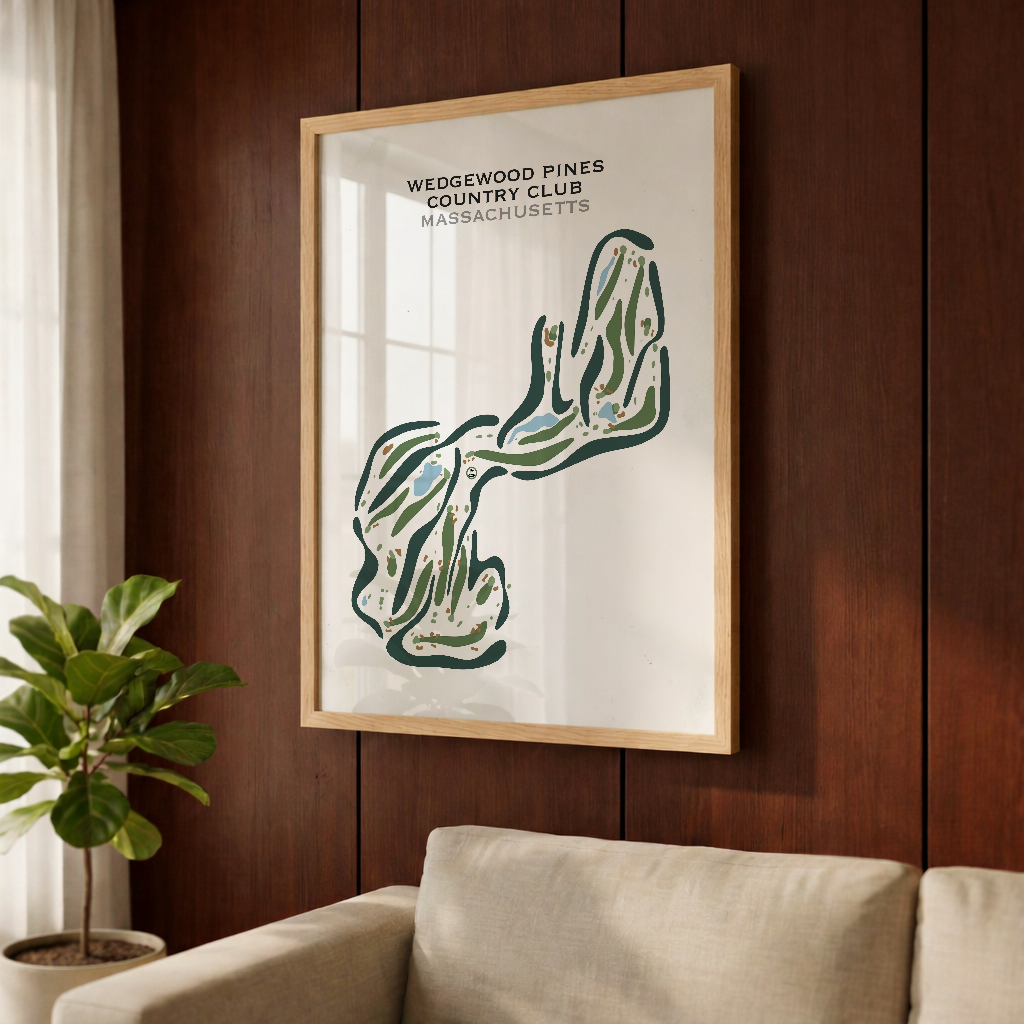 Wedgewood Pines Country Club, Massachusetts - Printed Golf Courses