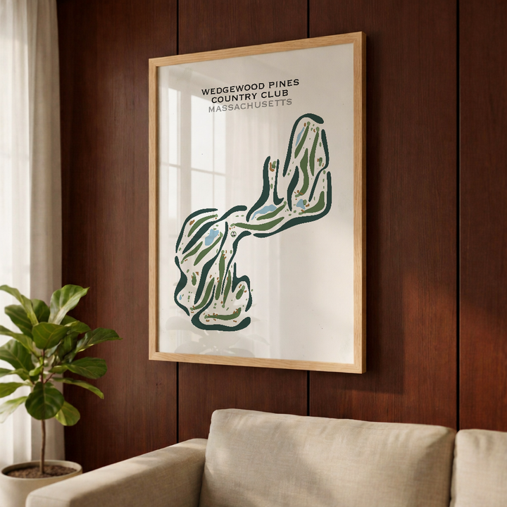 Wedgewood Pines Country Club, Massachusetts - Printed Golf Courses