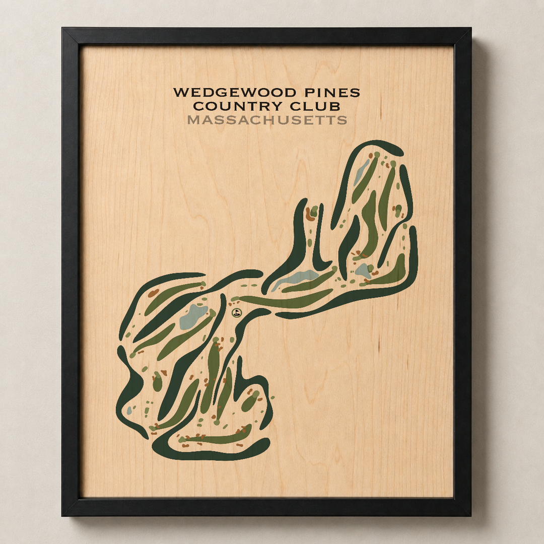 Wedgewood Pines Country Club, Massachusetts - Printed Golf Courses