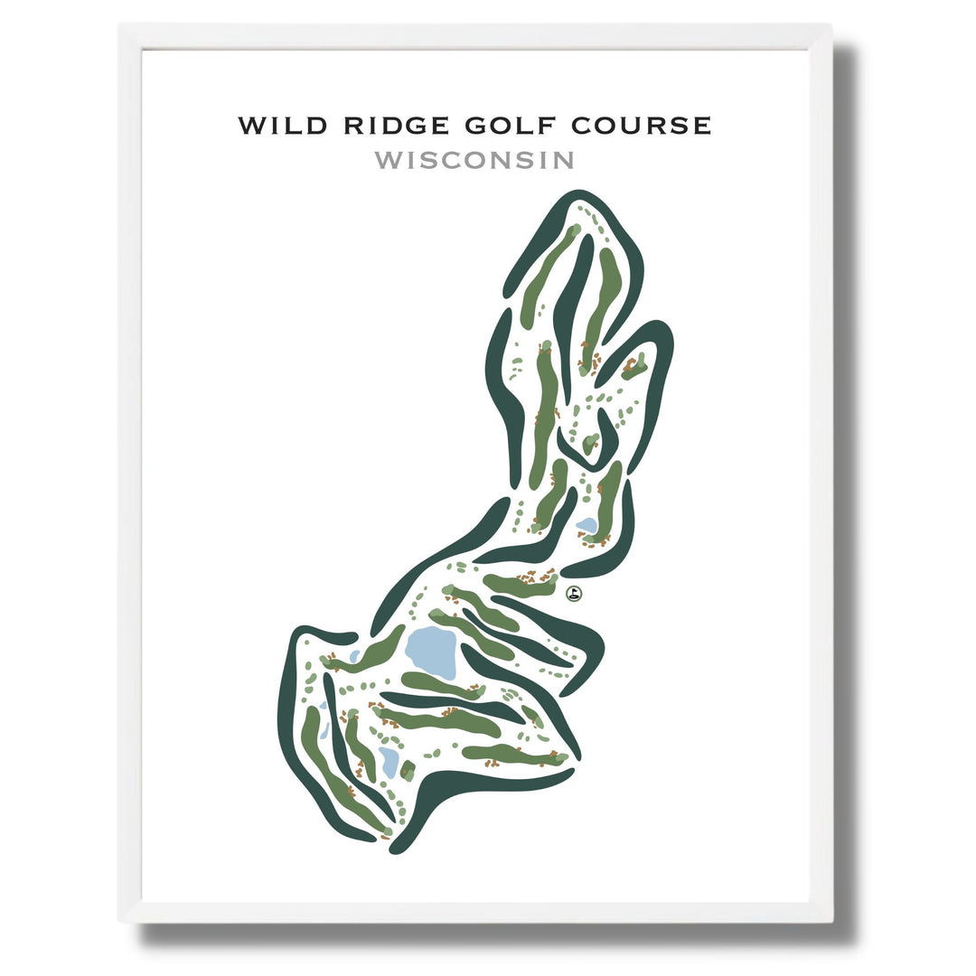 Wild Ridge Golf Course, Wisconsin - Printed Golf Courses