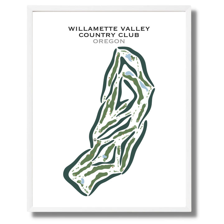 Willamette Valley Country Club, Oregon - Printed Golf Courses