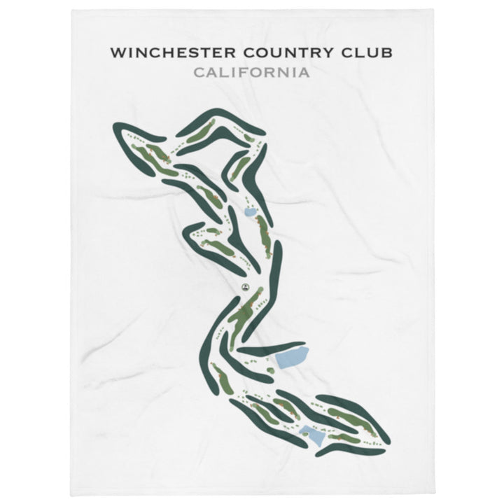 Winchester Country Club, California - Printed Golf Course