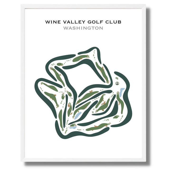 Wine Valley Golf Club, Washington - Printed Golf Courses