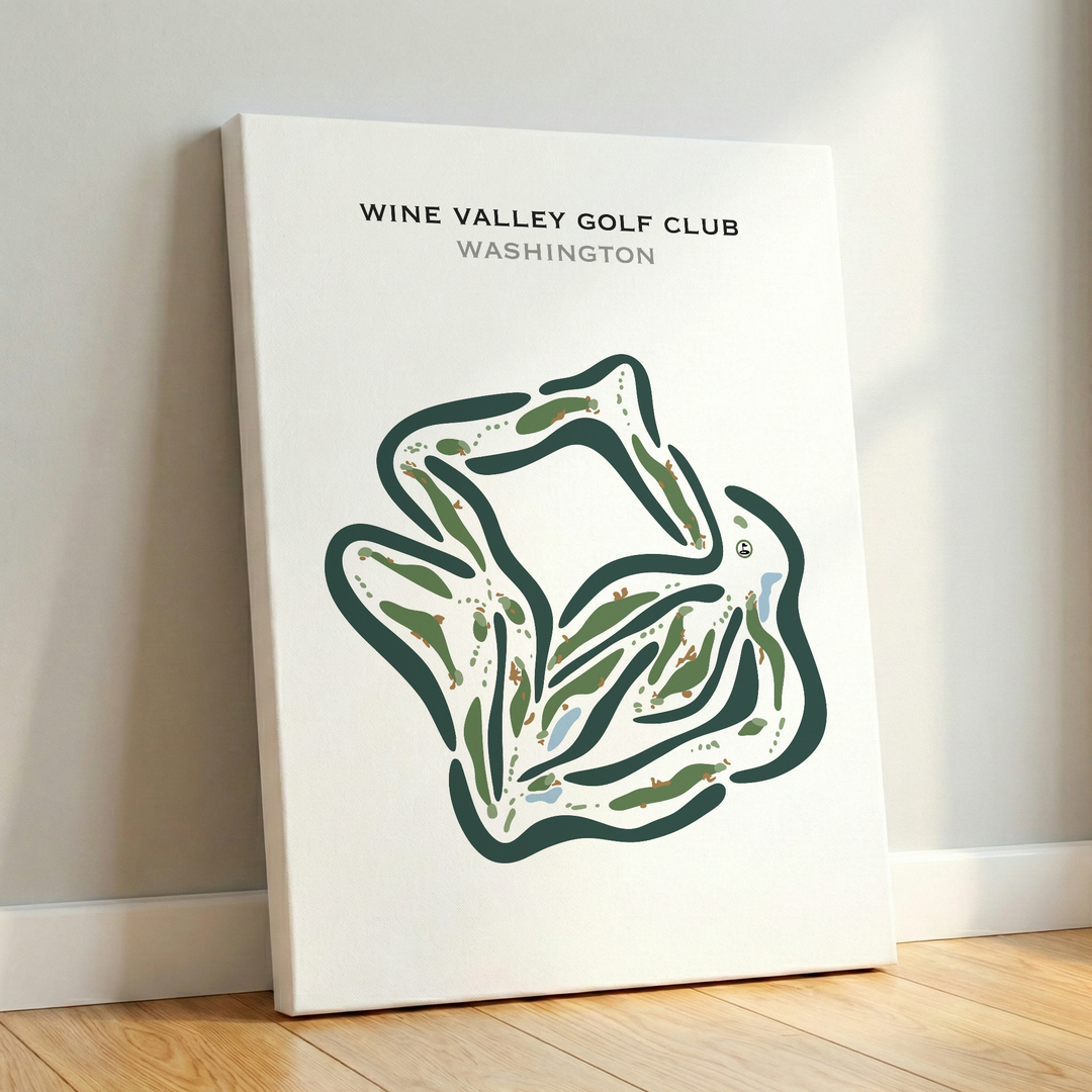 Wine Valley Golf Club, Washington - Printed Golf Courses
