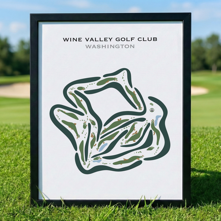 Wine Valley Golf Club, Washington - Printed Golf Courses