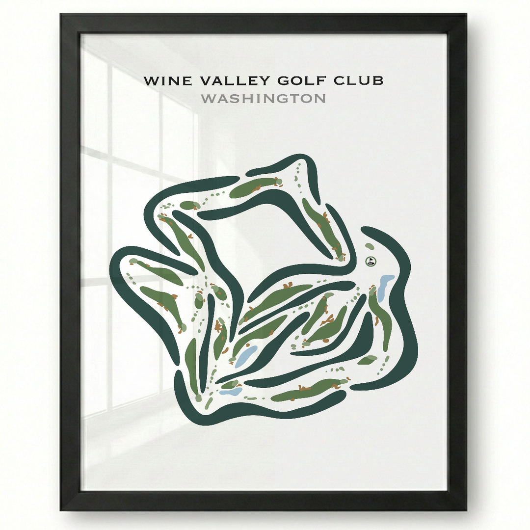 Wine Valley Golf Club, Washington - Printed Golf Courses