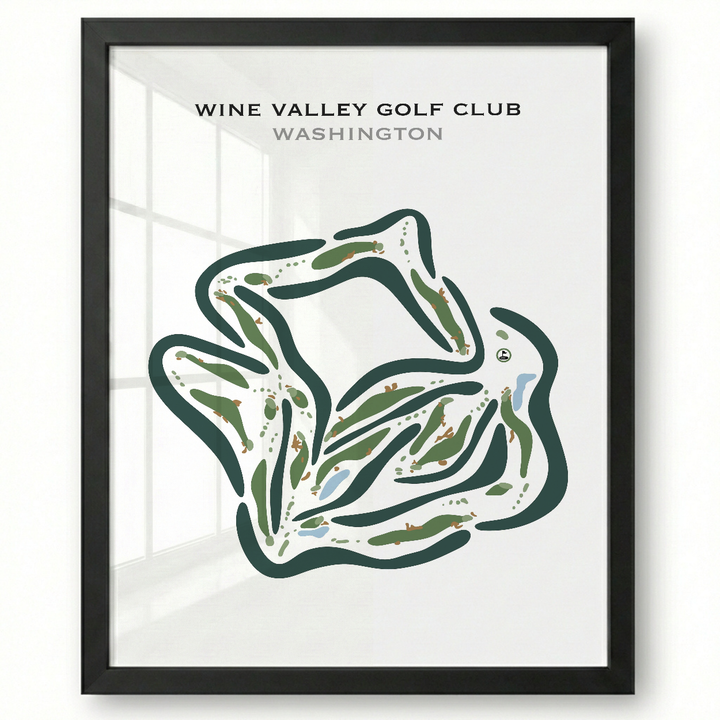 Wine Valley Golf Club, Washington - Printed Golf Courses